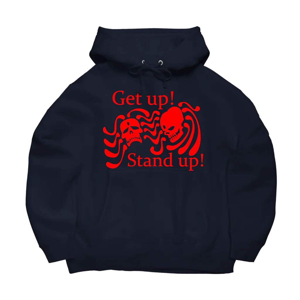 『NG （Niche・Gate）』ニッチゲート-- IN SUZURIのGet Up! Stand Up!(赤) Big Hoodie