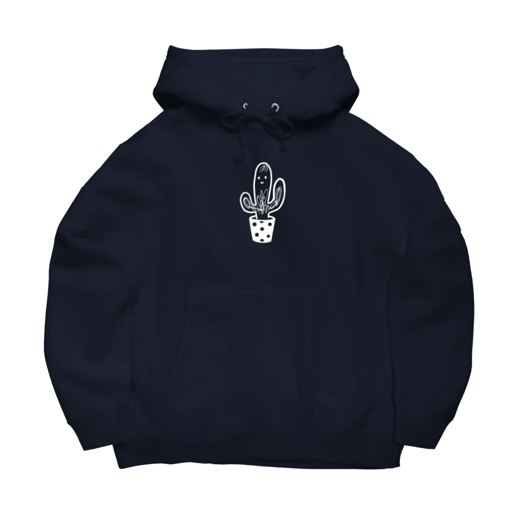 Andiamoの毛深サボテン（白） Big Hoodie