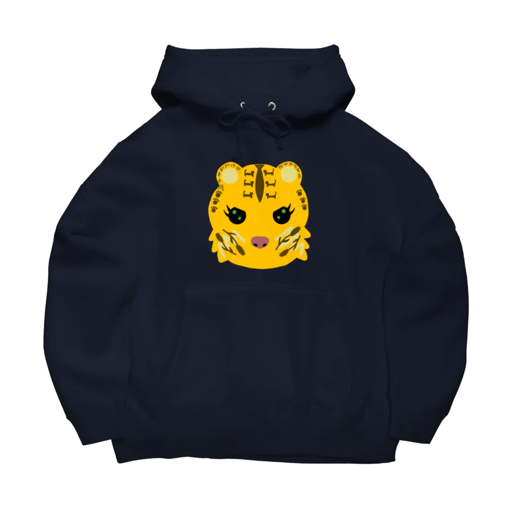 CHOSANAの猫柄の虎 Big Hoodie