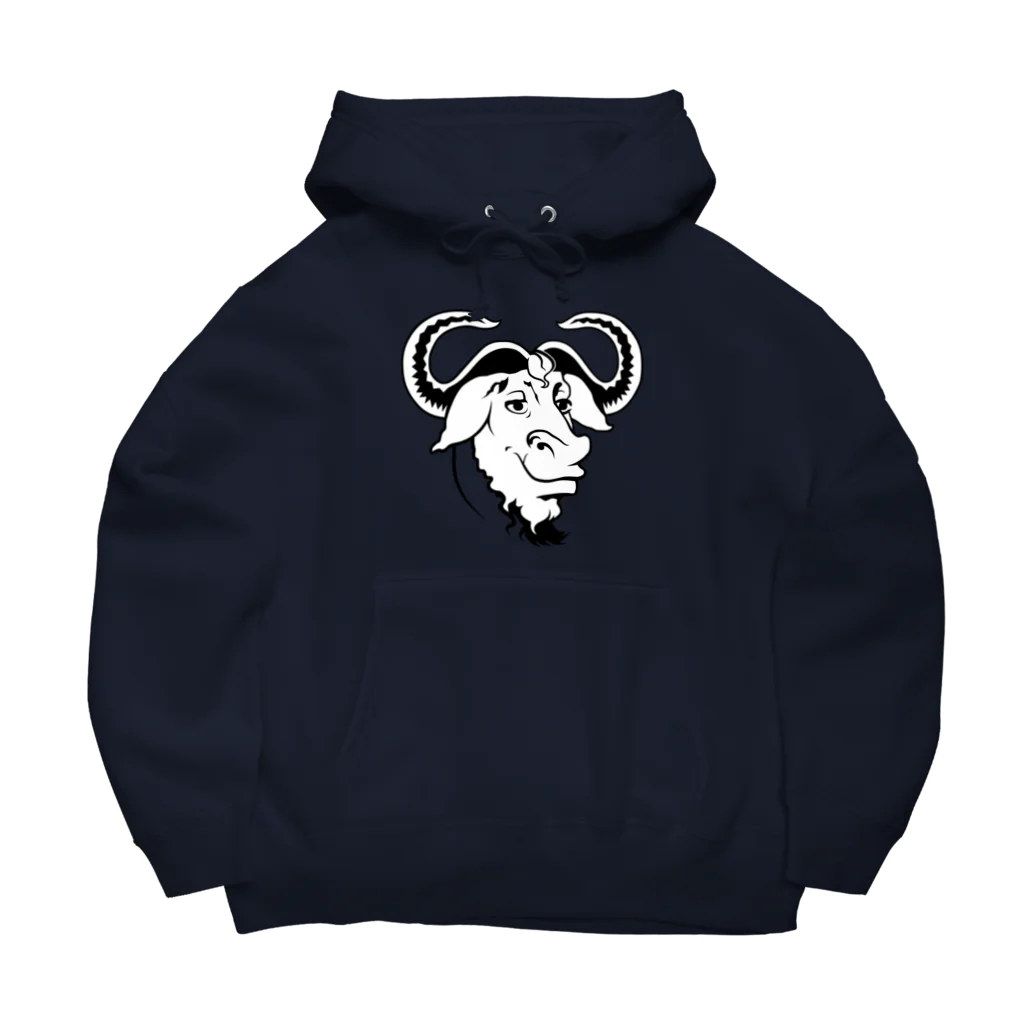 パサパサのサナギのGNU の頭 Big Hoodie