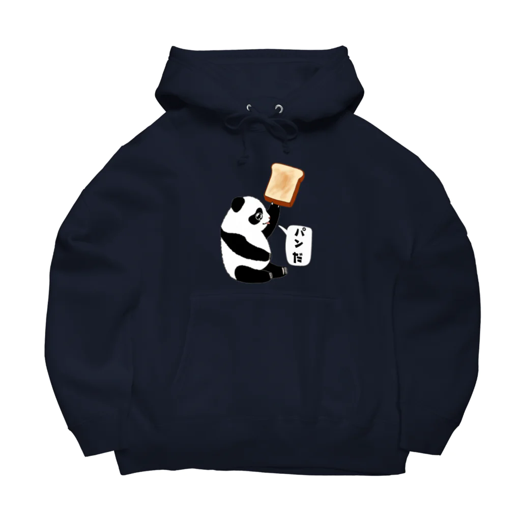 LalaHangeulの「パンだ」とつぶやく子パンダ Big Hoodie