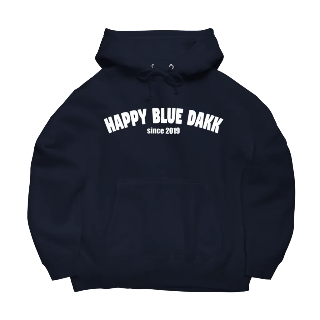 HAPPY BLUE DAKK のホワイトタイトル【ダック】 Big Hoodie