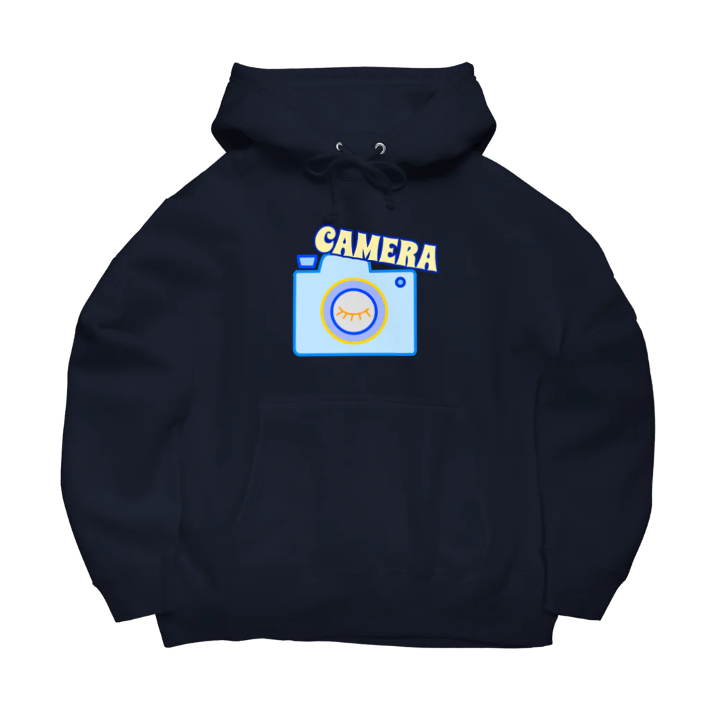 charlolのcamera ブルー Big Hoodie