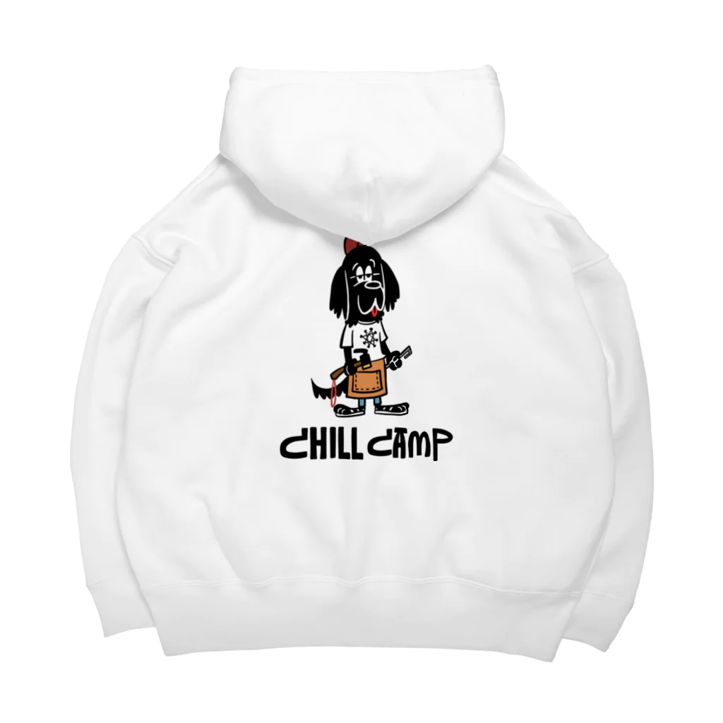 Lumiere du soleilのchill camp dog ビッグシルエットパーカー