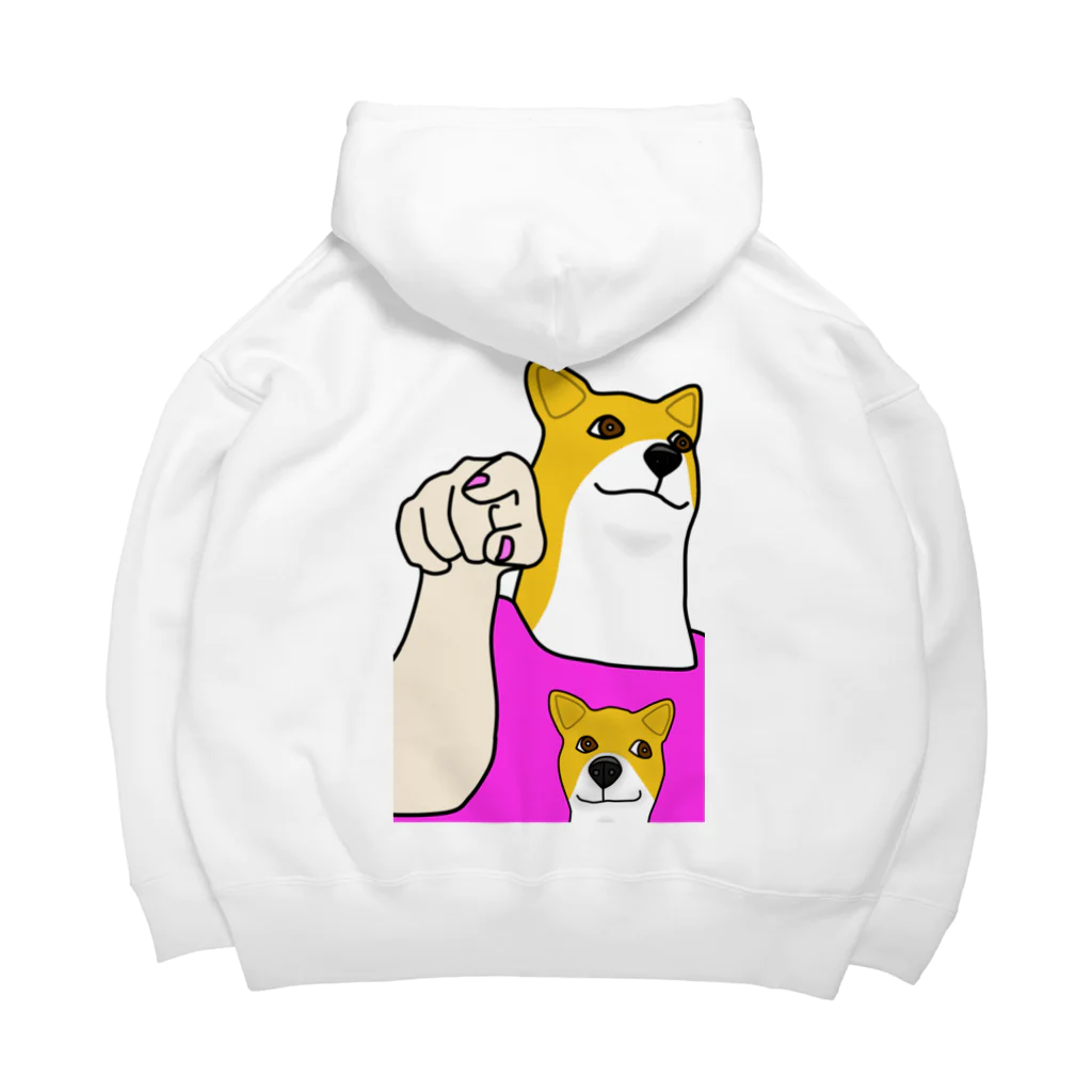 メガピンのBossyポチ Big Hoodie