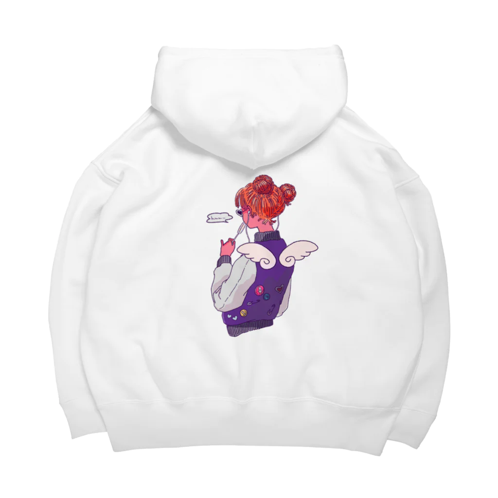 0t08のCute girl Big Hoodie