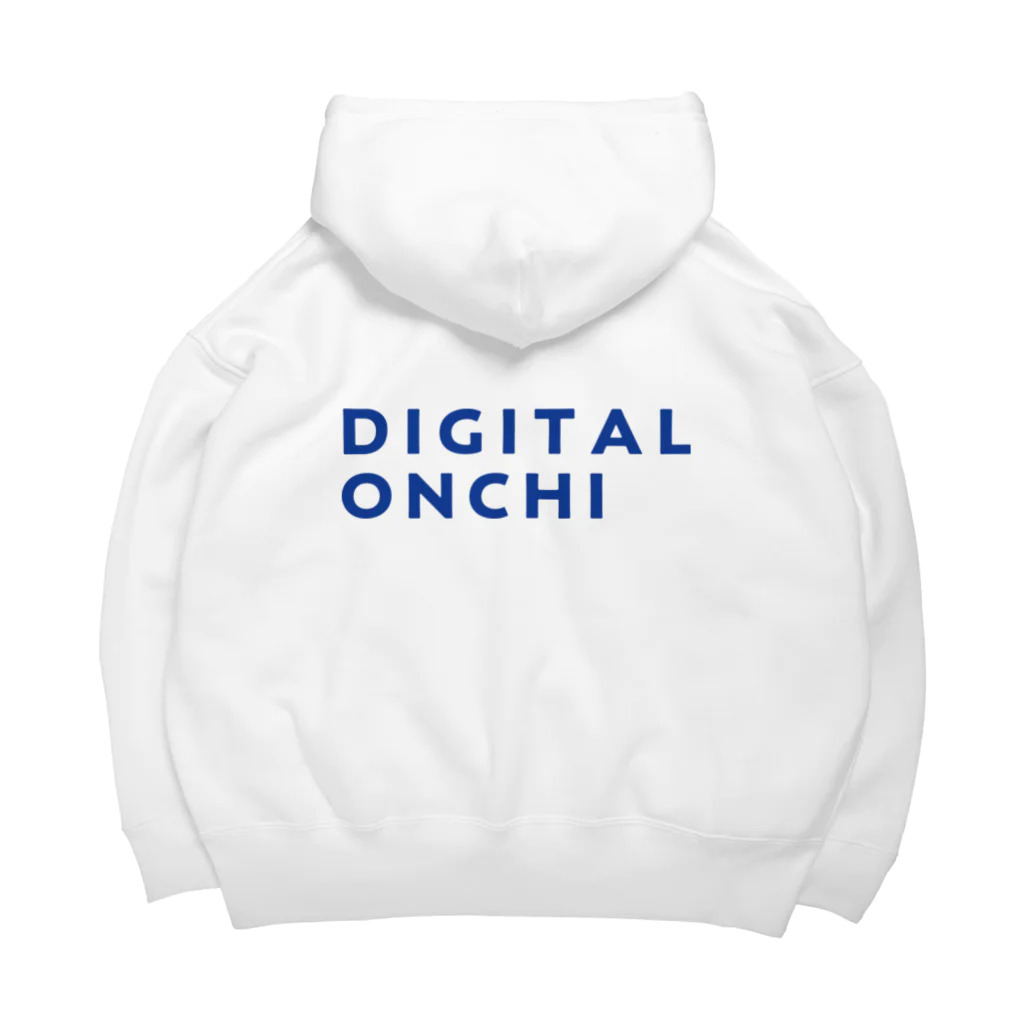 DIGITAL ONCHI 公式ストアのDIGITAL ONCHI BLUE（横） Big Hoodie