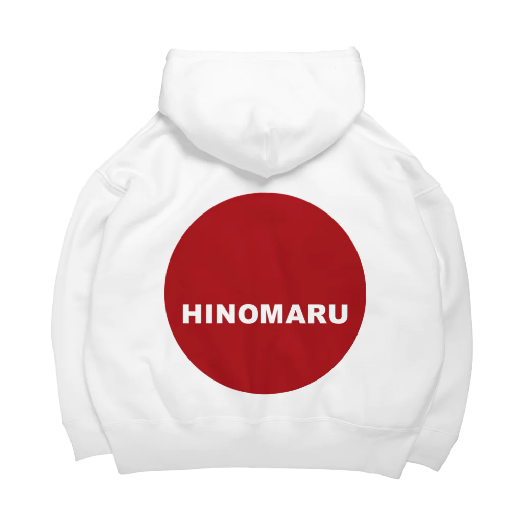 HI-IZURUの後ろにHINOMARU国旗‼　ビッグシルエットパーカー ビッグシルエットパーカー