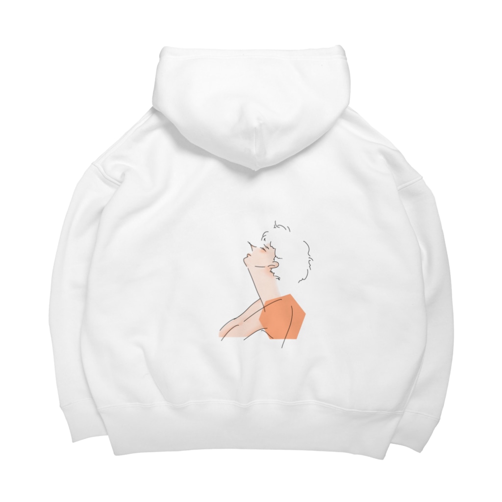 香り風の多角形女子　オレンジ Big Hoodie