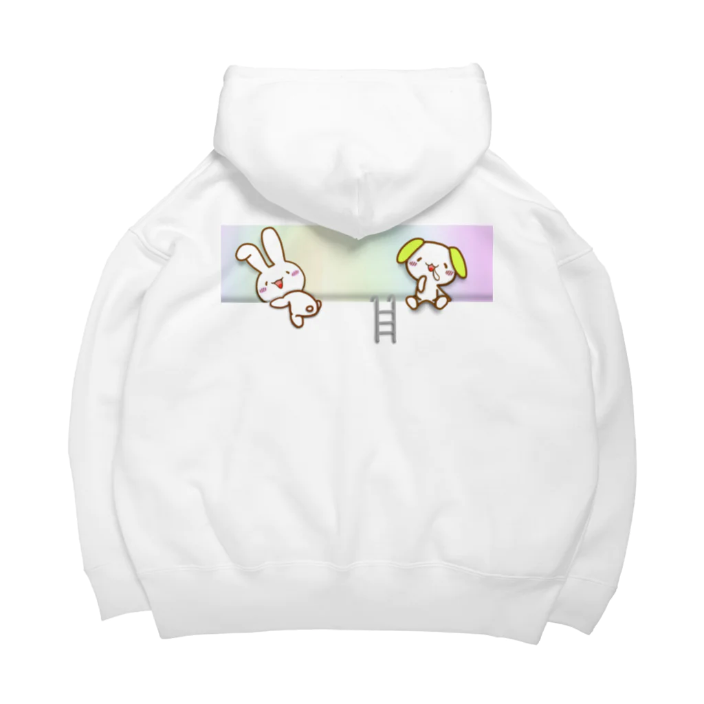 けあうさSHOPの壁によじ登りけあうさ Big Hoodie