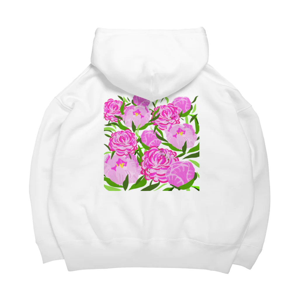 MZグラフィックスのピオニー　ピンク Big Hoodie