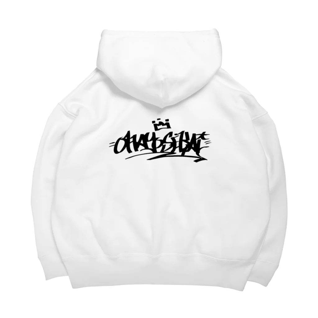 MSK-Designのおはよう世界タギング Big Hoodie