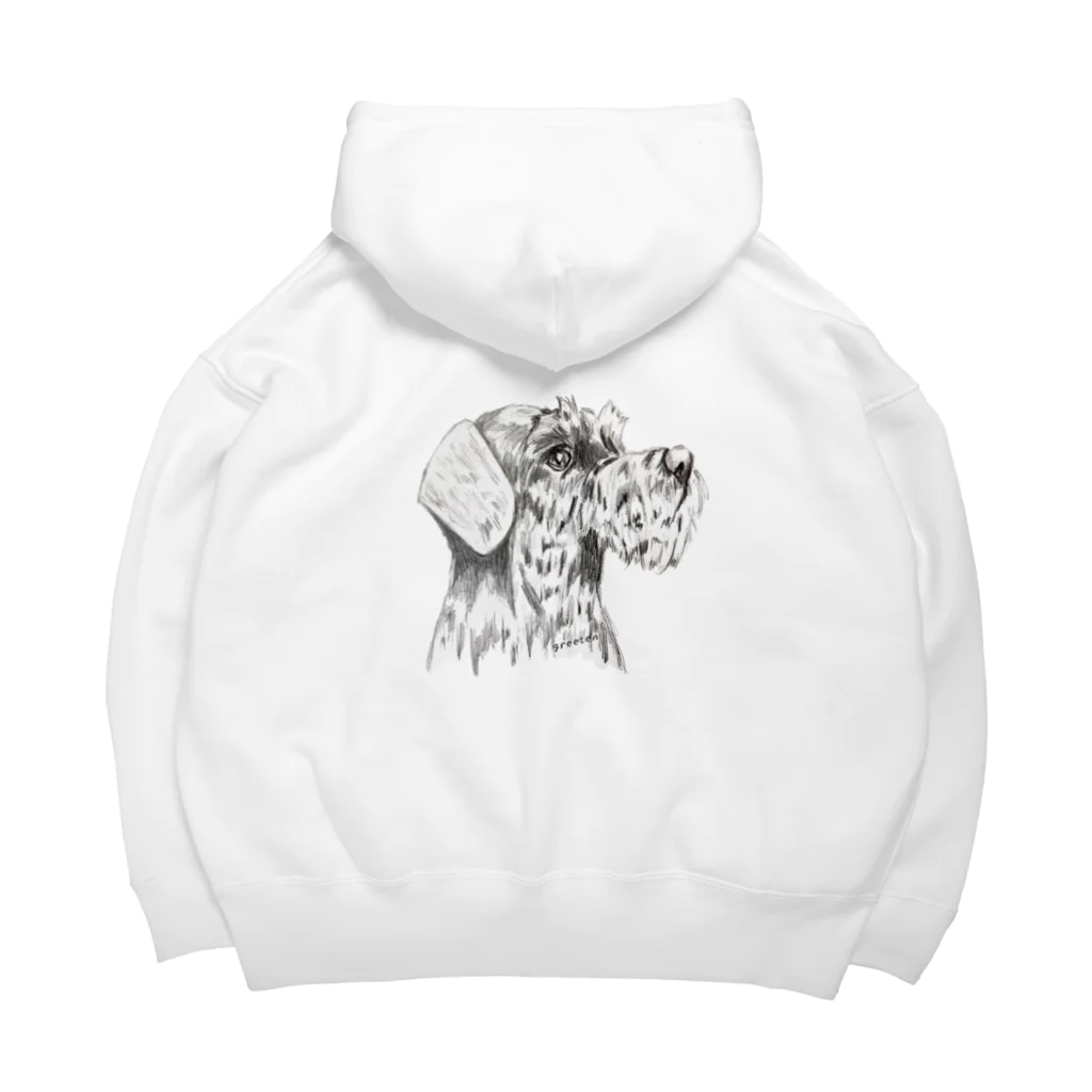 greetenのシュナウザー　テリアアート犬 Big Hoodie