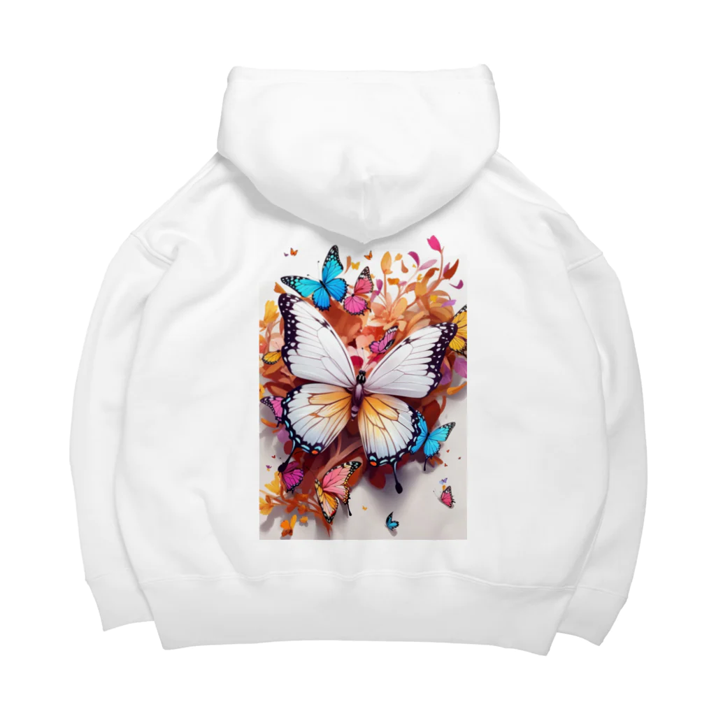 ちょもらんまのColorful butterflies Big Hoodie