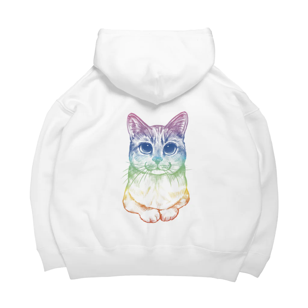 縁-yukari-のグラデーションにゃんこ Big Hoodie