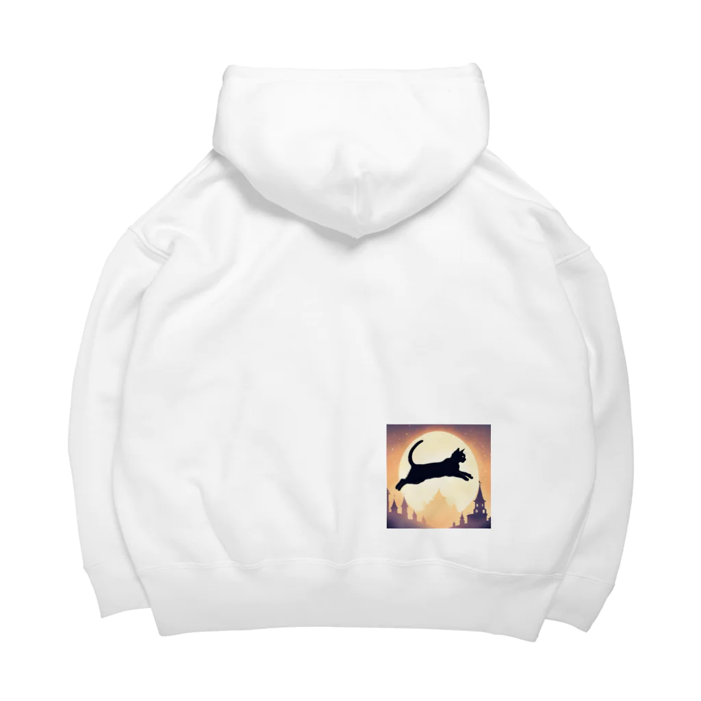 toto012の猫のシルエットグッズ Big Hoodie