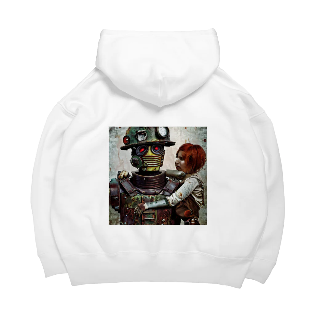 ゾウのロボットと少女 Big Hoodie