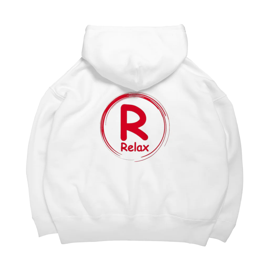 RリラックスのRリラックス　ロゴ Big Hoodie