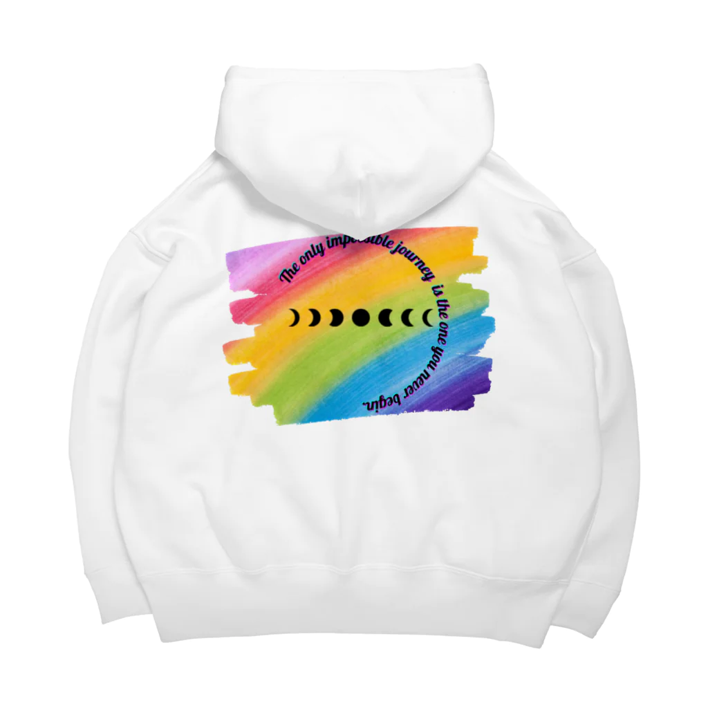  MIRACLE MOONの満ち欠ける月rainbow Big Hoodie