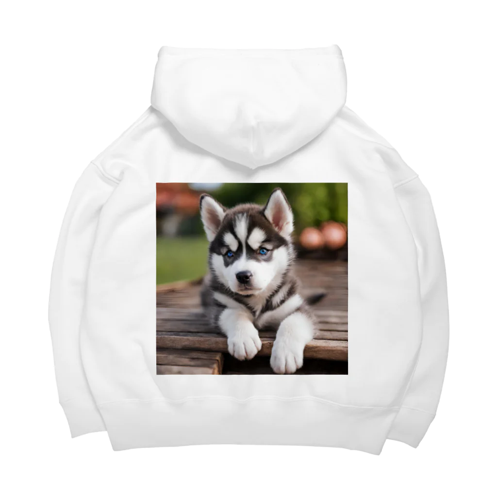 Kybeleのシベリアンハスキーの子犬のグッズ Big Hoodie