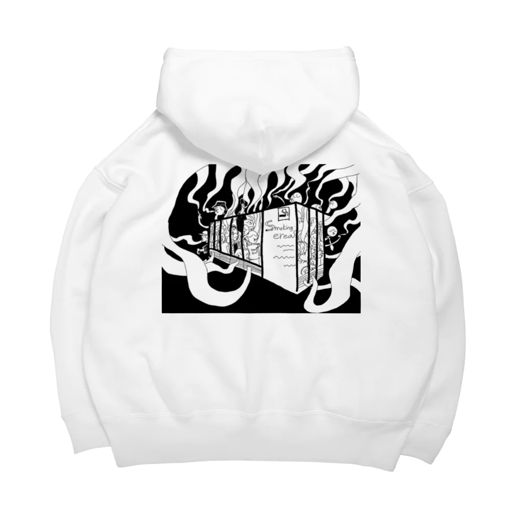 ギチギチ喫煙所のギチギチ喫煙所ばっく Big Hoodie