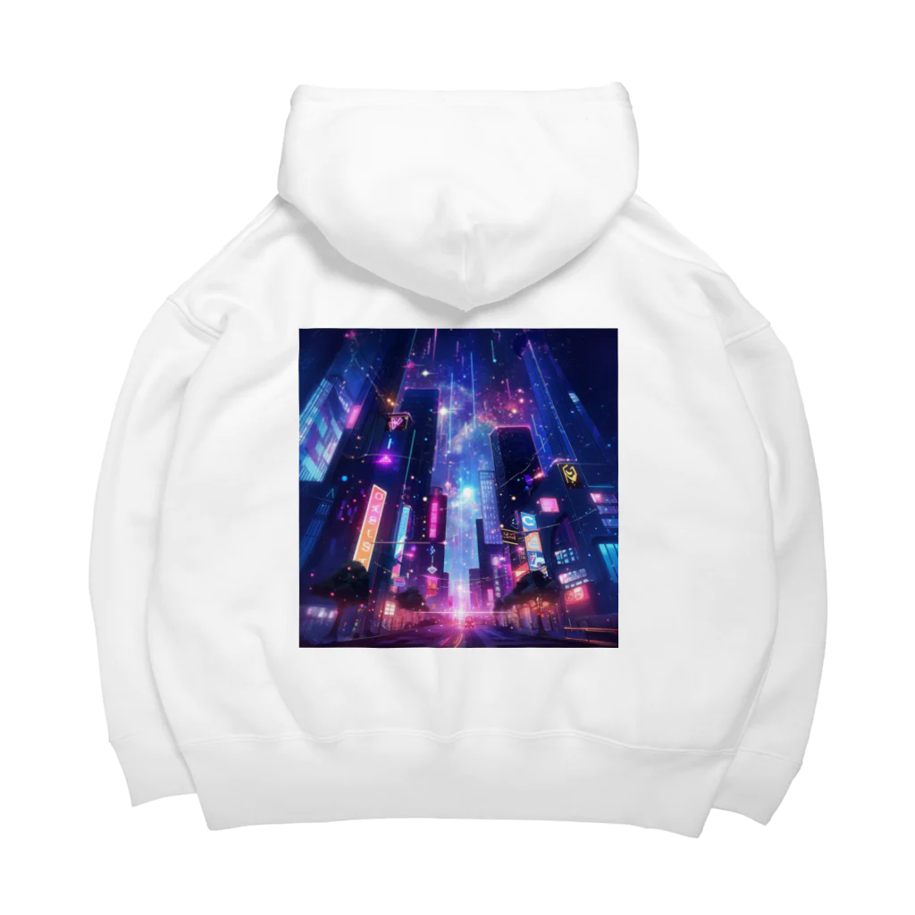 星々羅あむのサイバーパンクgirl Big Hoodie