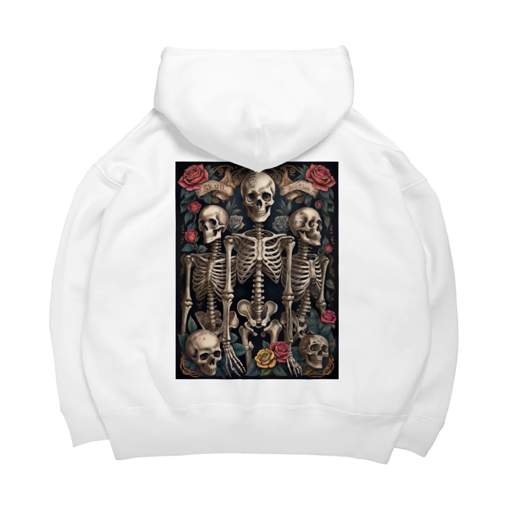 Skull sectionのドクロと薔薇 Big Hoodie