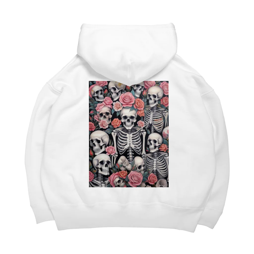 Skull sectionの薔薇とドクロ Big Hoodie