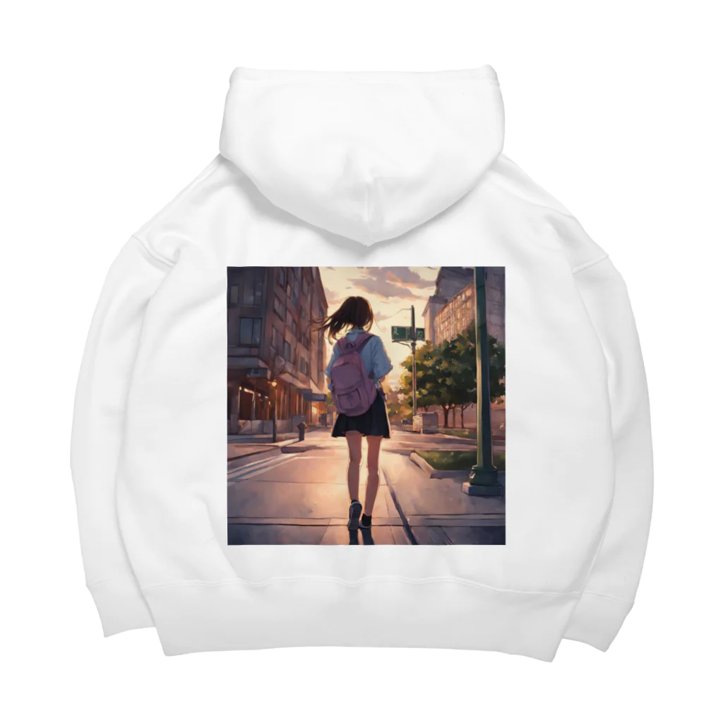 めんたいこのとあるJKの帰り道 Big Hoodie