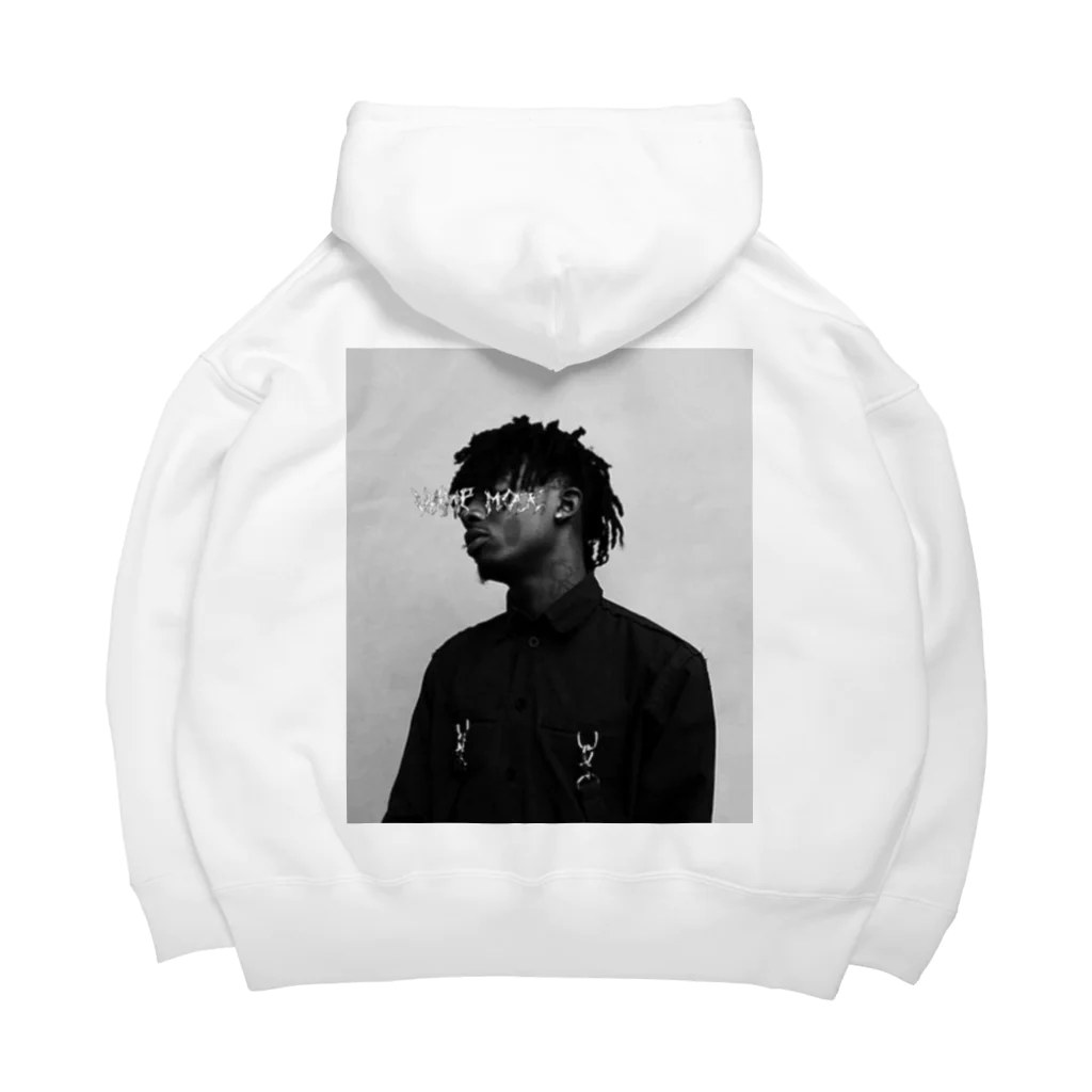 Vamp ModeのLogo(WHITE) Back print Big Hoodie|Playboi Carti ビッグシルエットパーカー