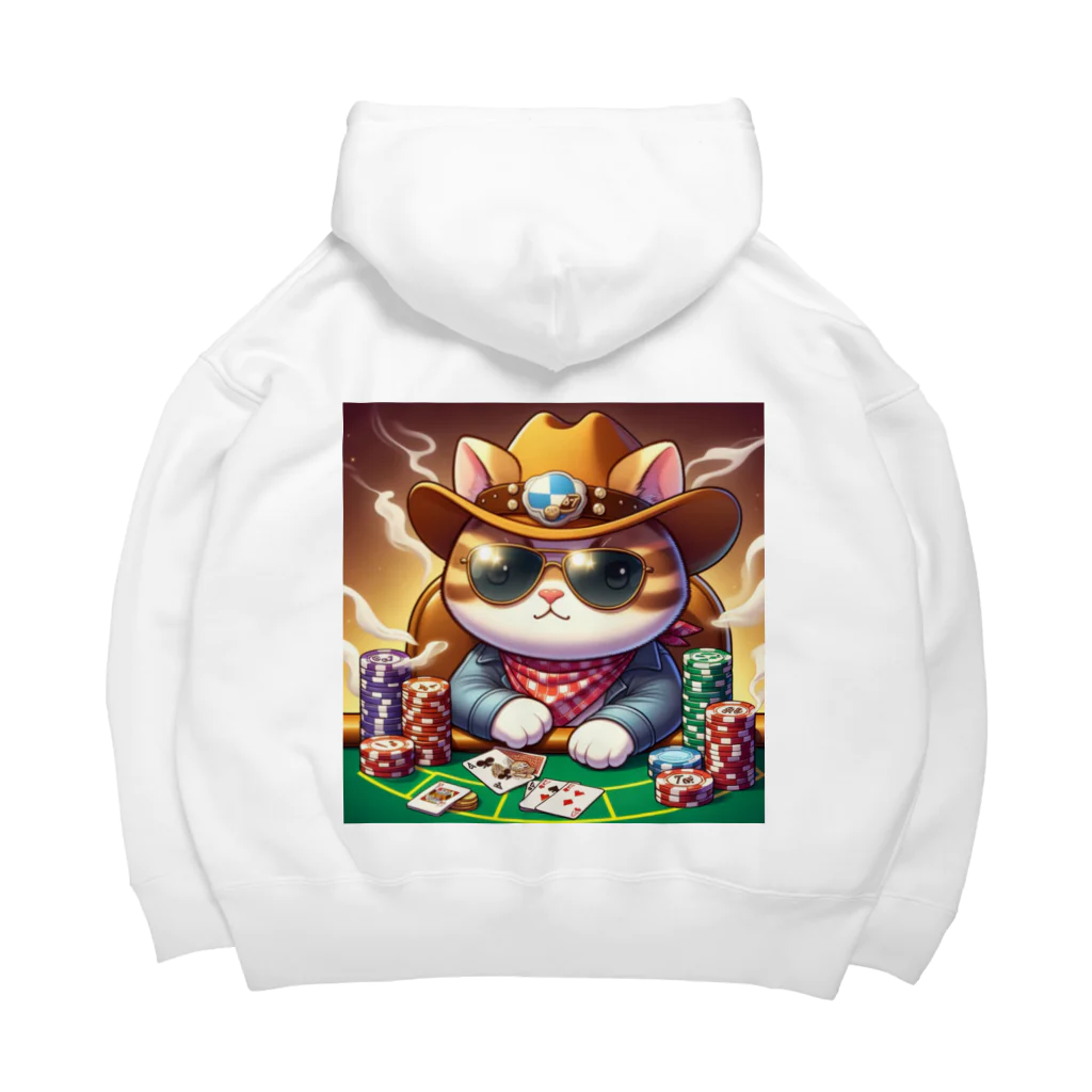 ぴーすけ🃏【ポーカーグッズ】のワイルドポーカーキャット Big Hoodie