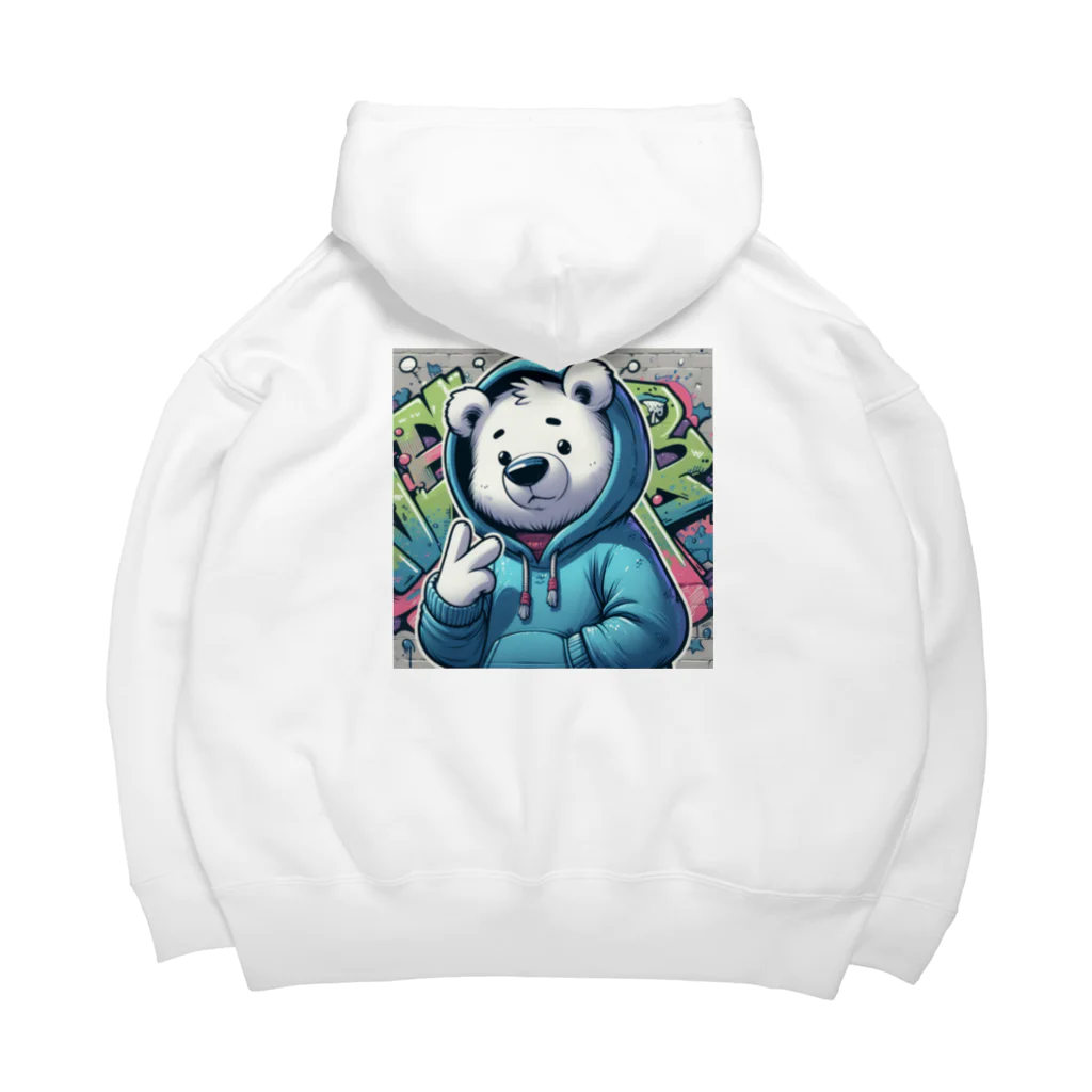 shishimaru444のHACCHYAKE SHIROKUMA Big Hoodie