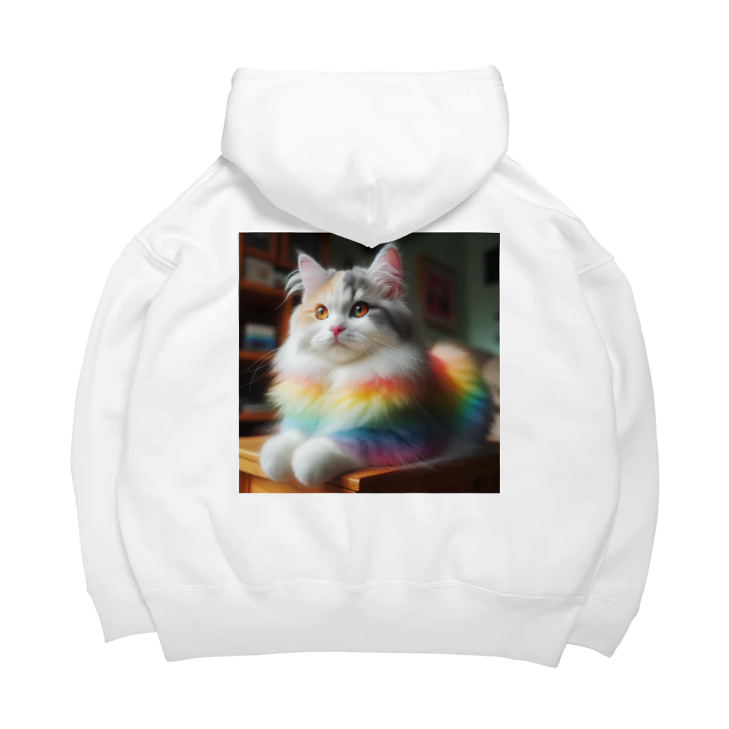 Creation CATの虹色CAT Big Hoodie