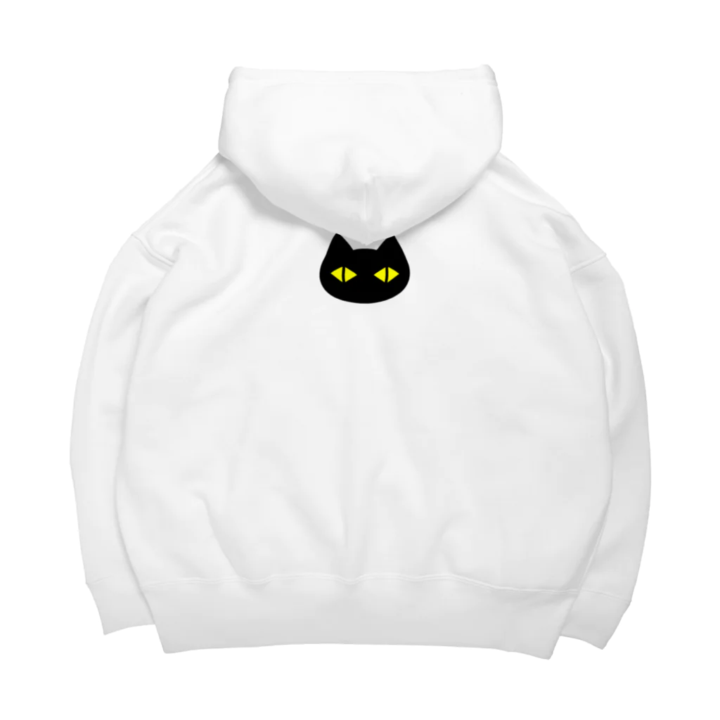 F2 Cat Design Shopの黒猫ボディーガード まもられているほう 002 Big Hoodie