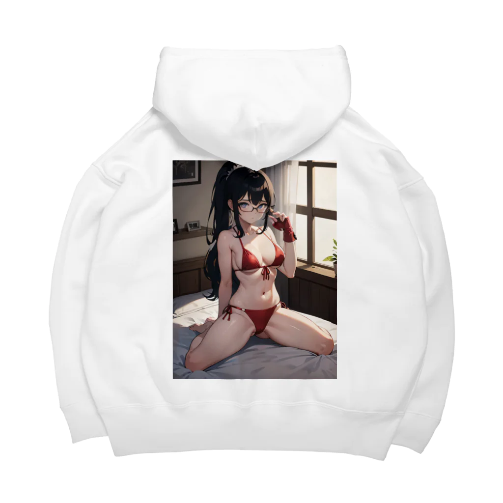 白尻のセクシー美少女アニメキャラクターグッズ Big Hoodie