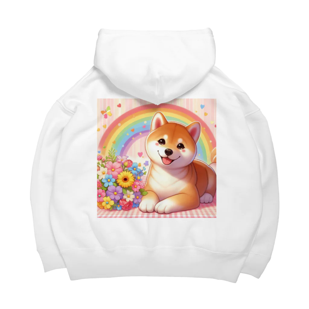 癒しのショップの夢の中の柴犬 Big Hoodie