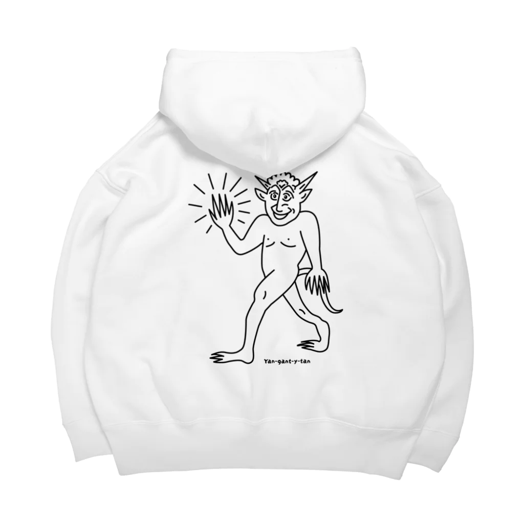 ヤンガンイタン【悪魔ミーム】文字黒 Big Hoodie by ヤンガンイタン【悪魔ミーム】文字黒 Big Hoodie by