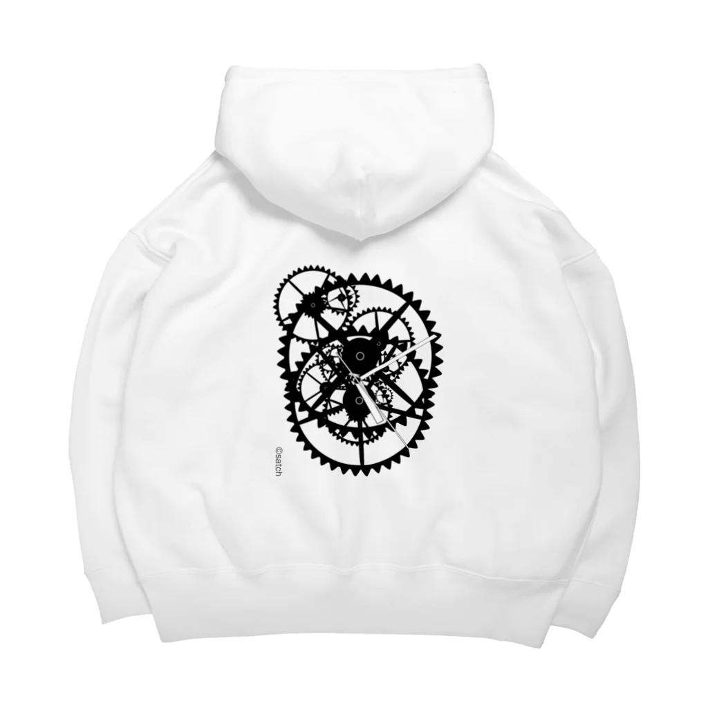©satch  [SHEAVESMUSIC/littlesheave]の時計B縦「足跡を残して」より　©satch Big Hoodie