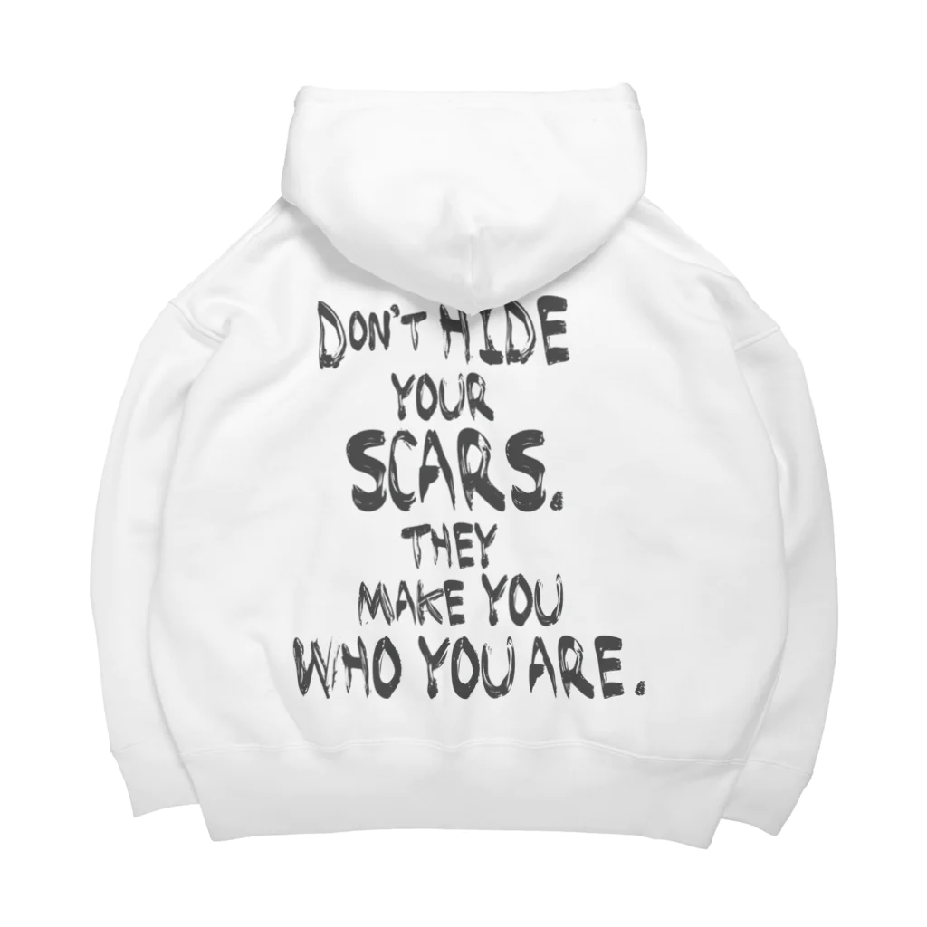 SCARSのDon't hide your scars! Big Hoodie