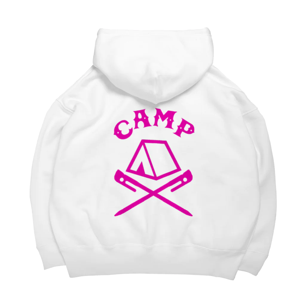 CAMPUNKのCAMP(ピンク) Big Hoodie