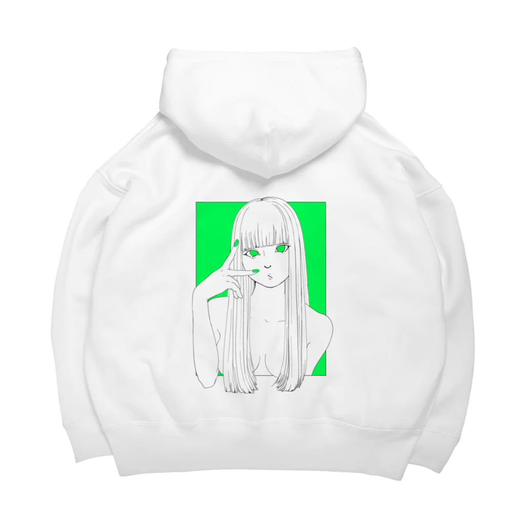 🥺👉🏻👈🏻🍬のピースは永遠のトレンド(ライトグリーン) Big Hoodie