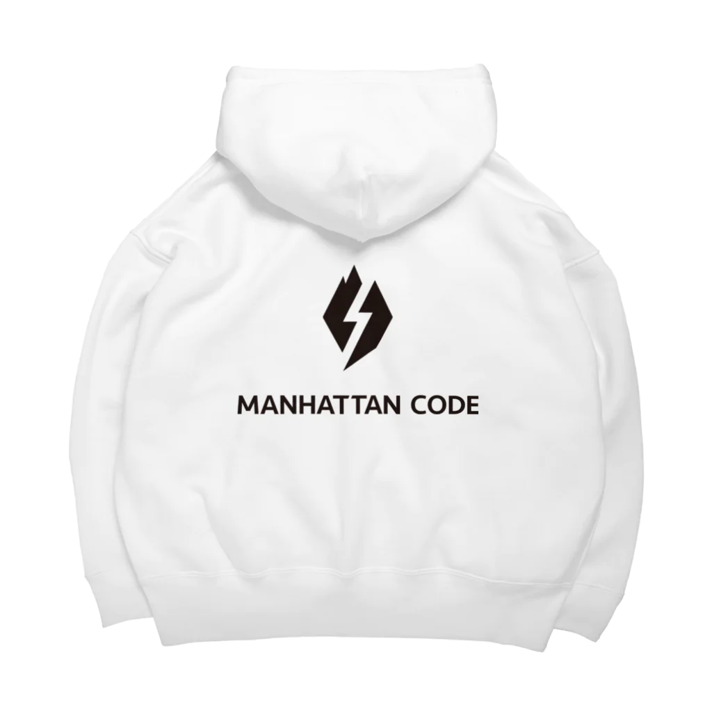 Manhattan Code inc.のMHT_LOGO ｰ BLACK ビッグシルエットパーカー