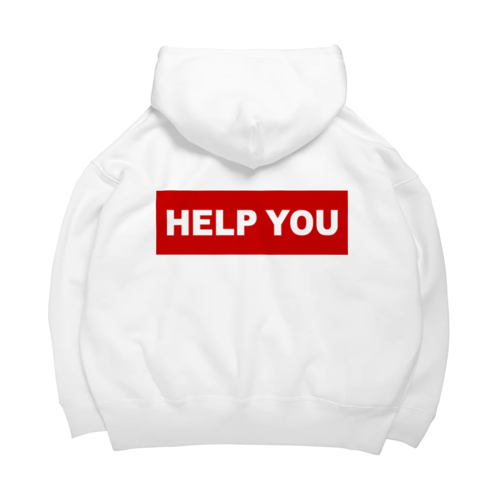 HELP YOU公式ストアのシンプルロゴ Big Hoodie