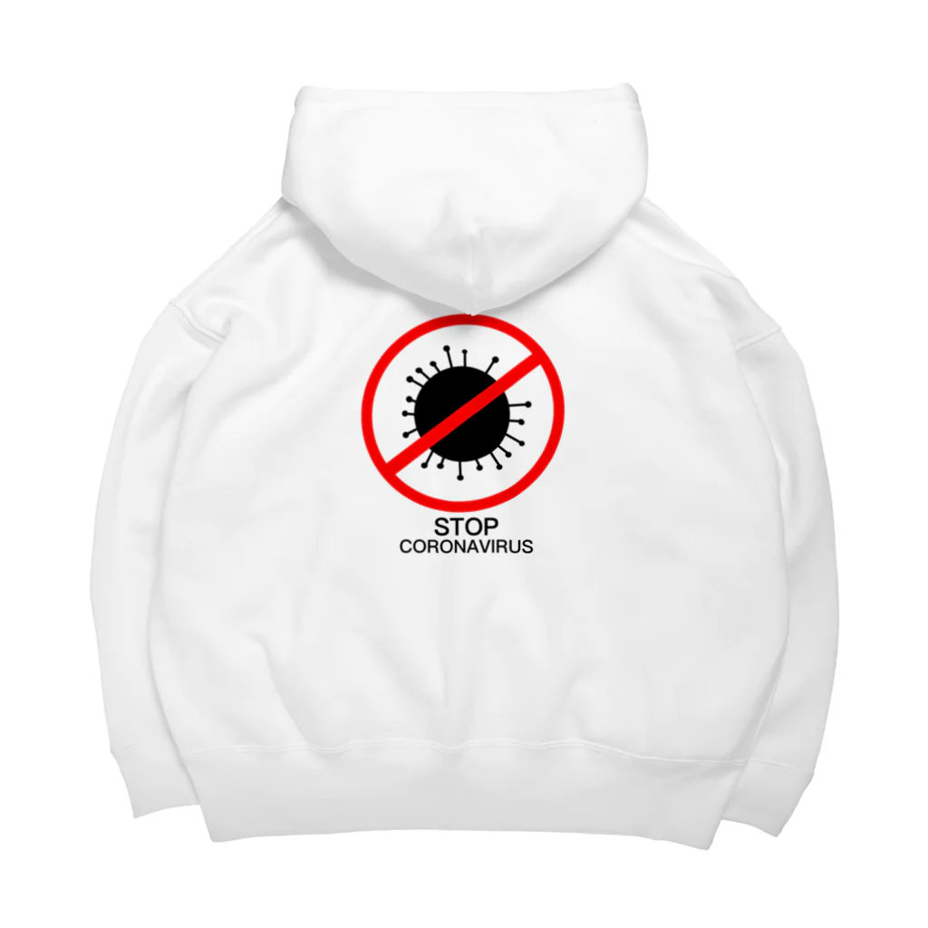 official_initiaのStop coronavirus Big Hoodie