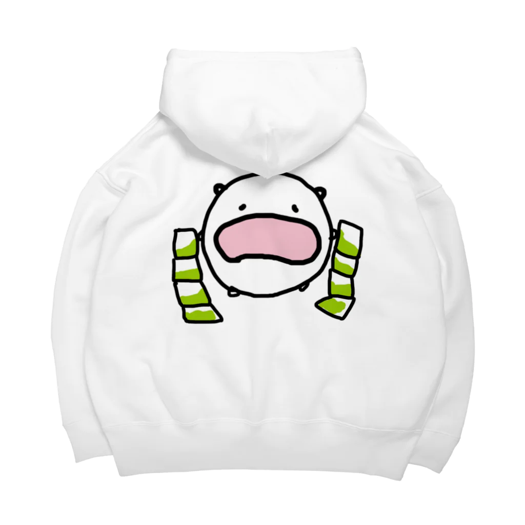 ダイナマイト87ねこ大商会の緑茶パックが連なってるタイプで絶望するねこです Big Hoodie