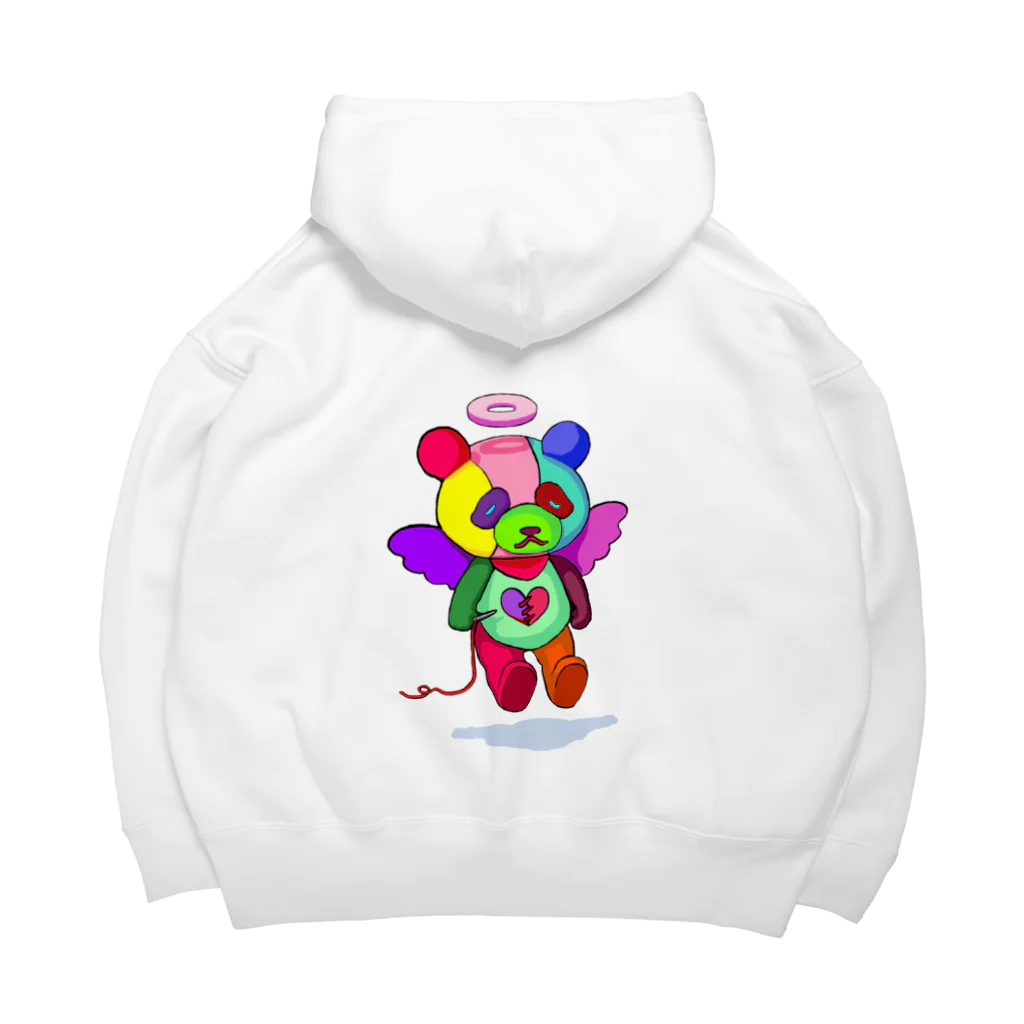 油絵描きの小物売り場のハートブレイクしょんぼりパンダ君 Big Hoodie