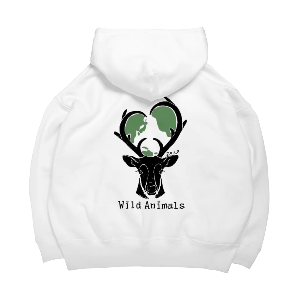 Wild Animals [公式]のBig Hoodies [Wild Animals公式]　鹿　 ビッグシルエットパーカー