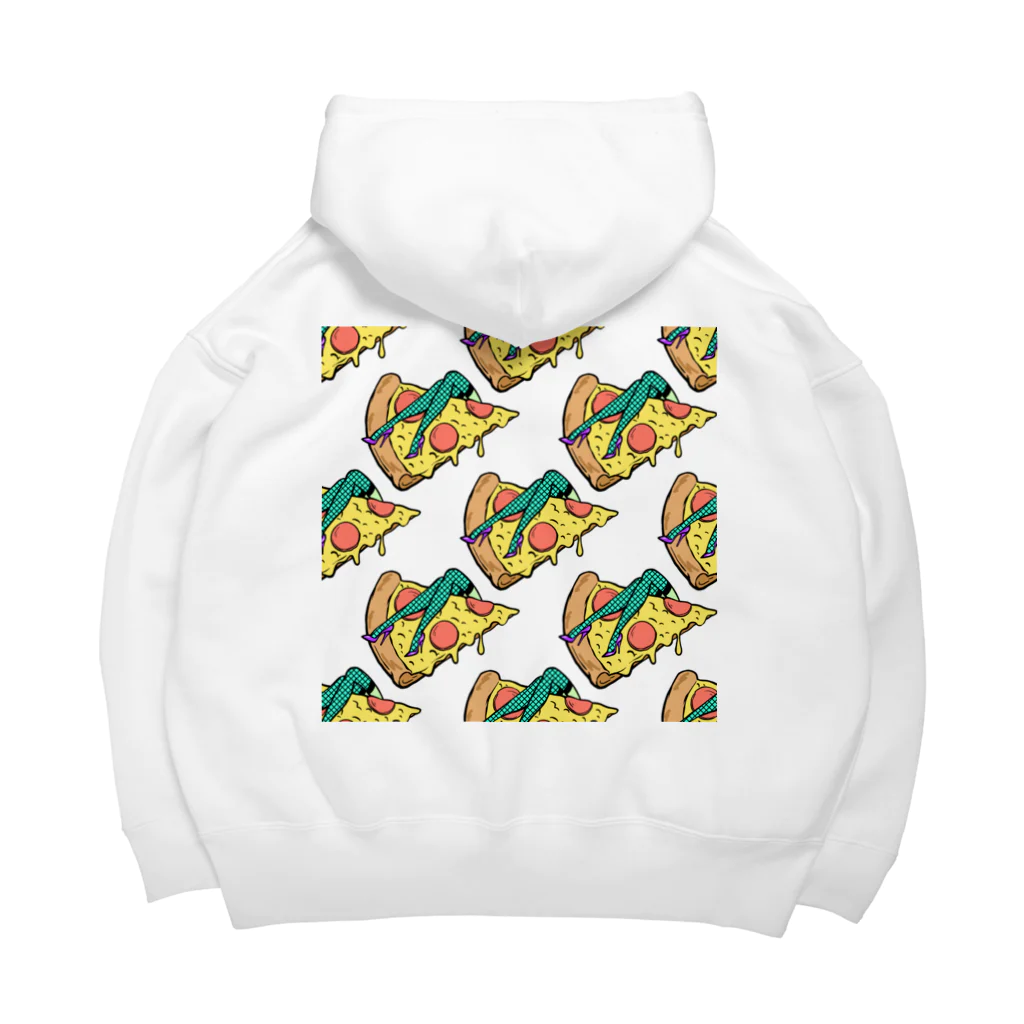 Mieko_Kawasakiの欲望のピザ🍕　GUILTY PLEASURE PIZZA AO TRANSPARENCY Big Hoodie