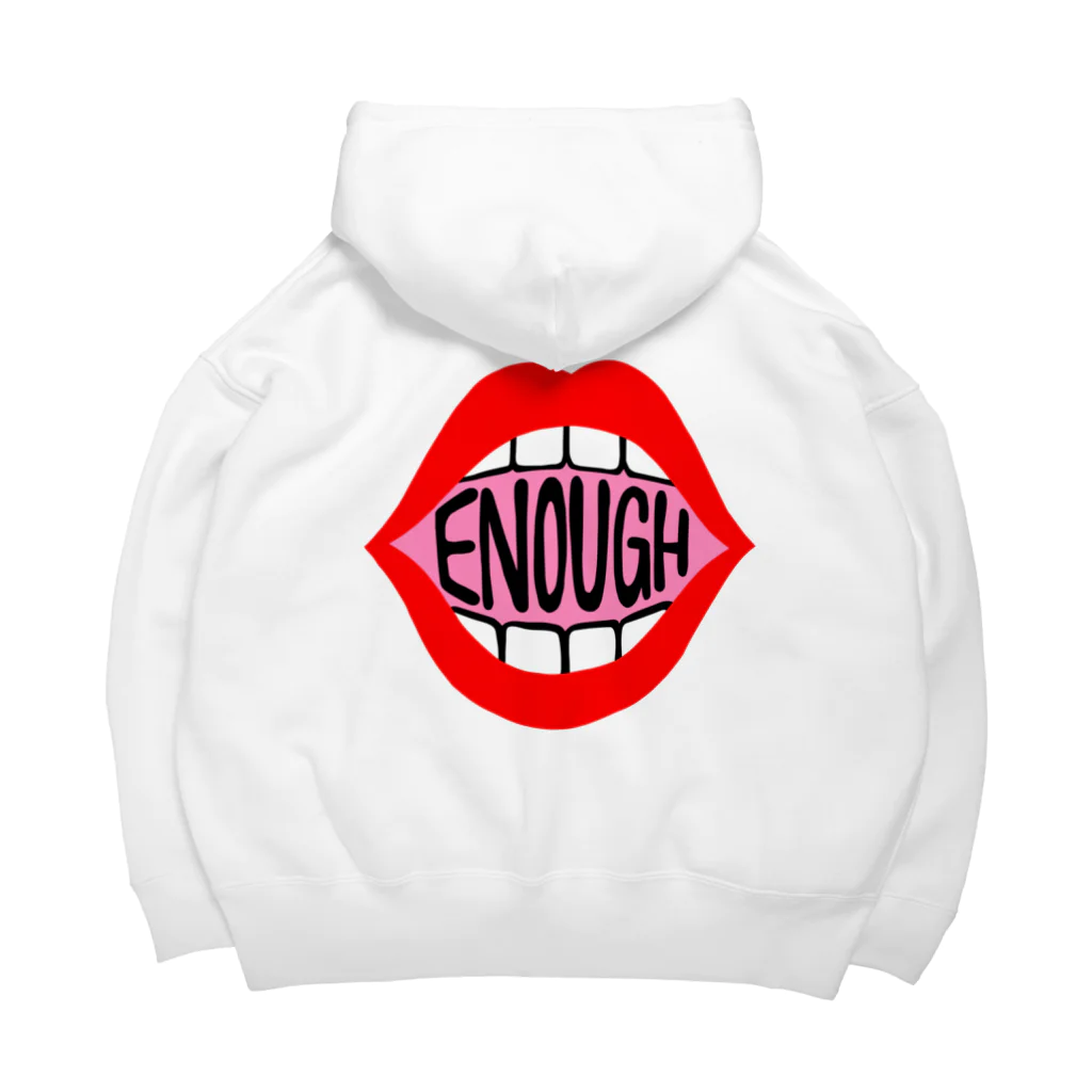 Mieko_KawasakiのENOUGH IS ENOIGH! MOUTH EDITION ビッグシルエットパーカー