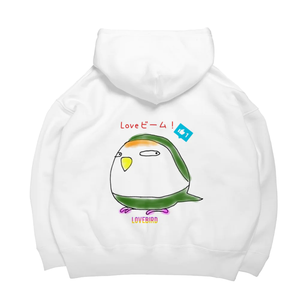 コザTAROのコザクラインコのLoveビーム！✨ Big Hoodie